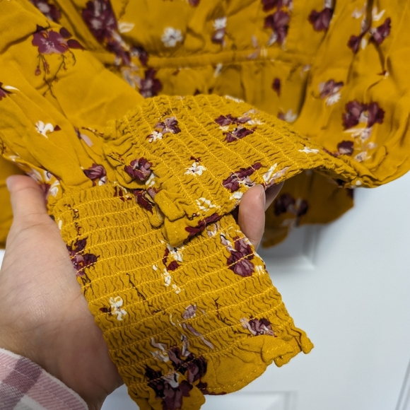 Abound Yellow/Mustard Long Sleeve Blouse - Picture 4 of 8